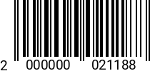 Штрихкод Гайка М 18 * 6.0 DIN 934 (ГОСТ 5927) оц. 2000000021188