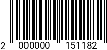 Штрихкод Винт барашковый 6 х 40 DIN 316 оц. 2000000151182