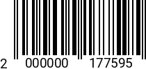 Штрихкод Винт 6 х 60 * 8.8 DIN 7991 оц. полн.резьба 2000000177595