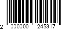 Штрихкод Винт М 6х 14 полукр.гол. ISO 7380 A2 2000000245317