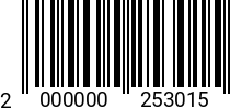 Штрихкод Болт М 8 х 50 * 10.9 DIN 960 (шаг 1) оц. полн. резьба 2000000253015