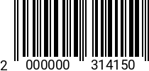 Штрихкод Винт 3 х 12 прессш. DIN 967 оц. (1000шт.) 2000000314150