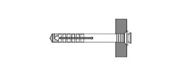 Дюбель-гвоздь UCX TS 8х 45 V (потай) нейл. арт.8710508