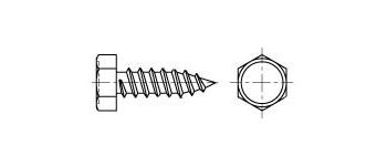 Саморез 4,8х 16 шестигр.гол. DIN 7976 А2