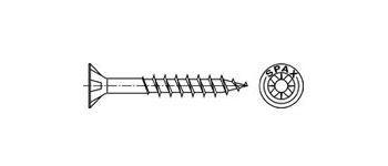 Саморез SPAX-S 10 х320 TX ж.ц.потай.гол. д/сбор. дер.констр.