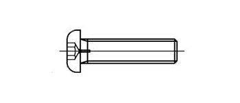 Винт 5 х 14 * 8.8 ISO 7380 п/кр., оц., полн. резьба