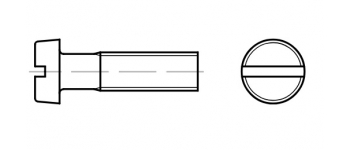 Винт 1,2 х 8 цилиндр.гол. DIN 84 А2